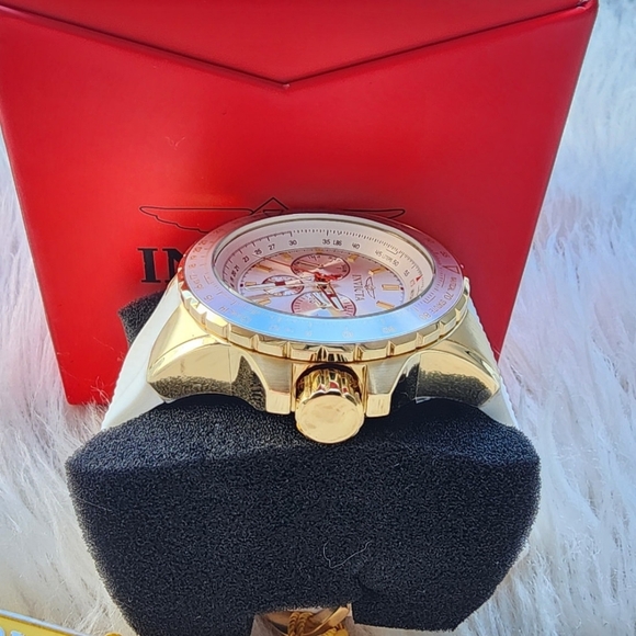 Invicta Gold and White Watch Original Brand New - Picture 5 of 7